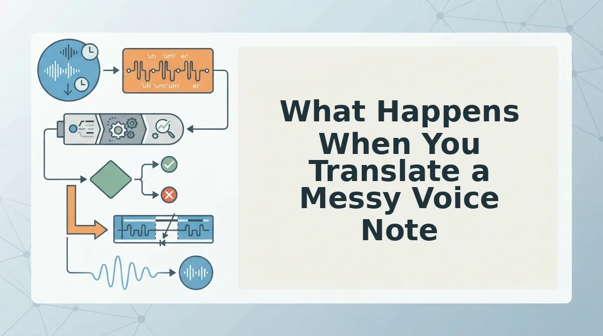 What Happens When You Translate a Messy Voice Note