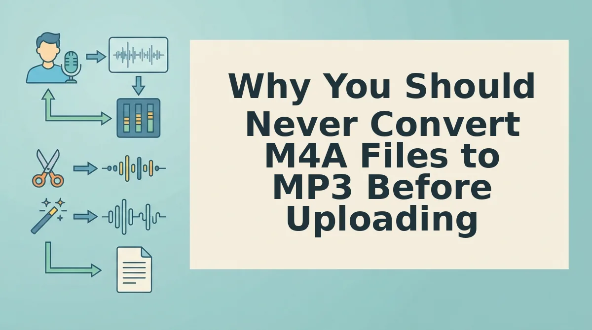 Why You Should Never Convert M4A Files to MP3 Before Uploading