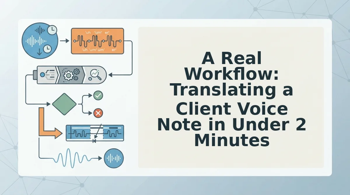 A Real Workflow: Translating a Client Voice Note in Under 2 Minutes