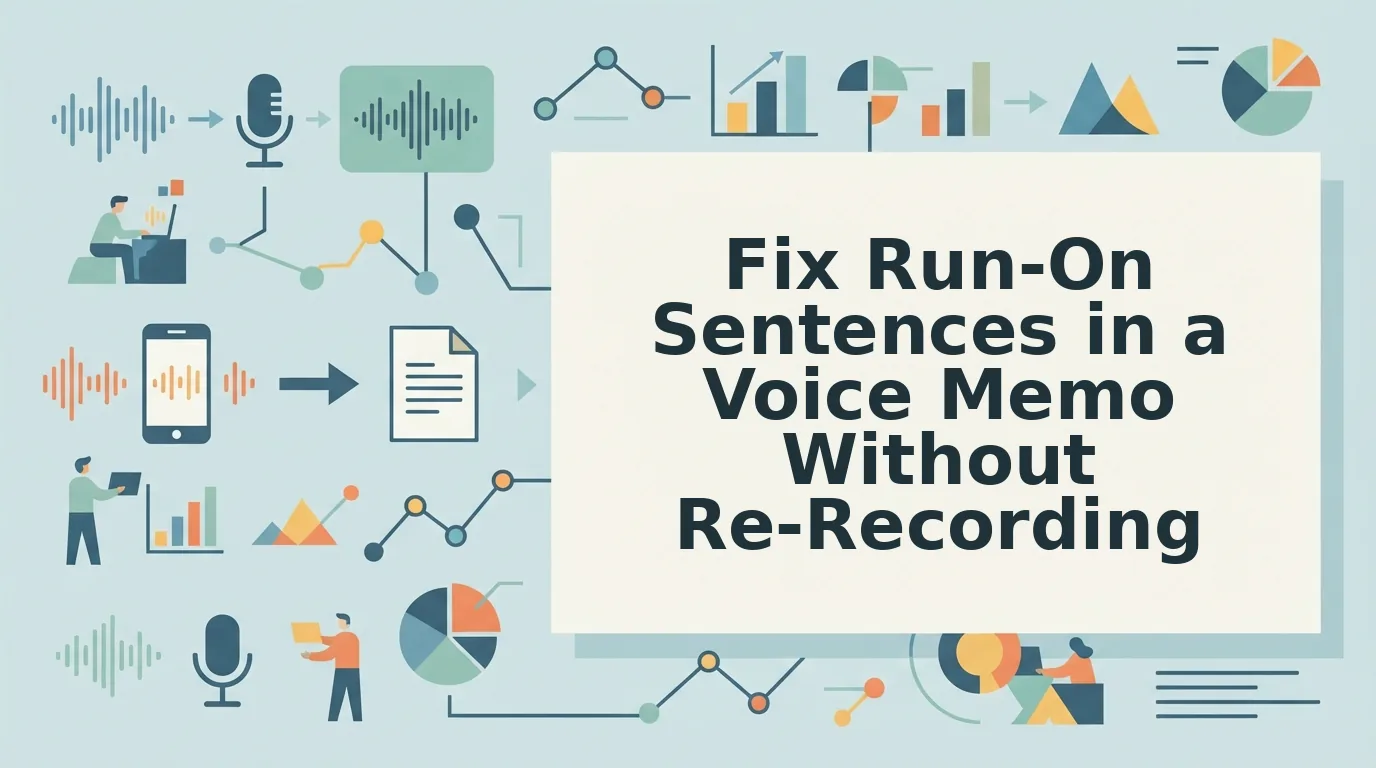 How to Fix Run On Sentences in a Voice Memo