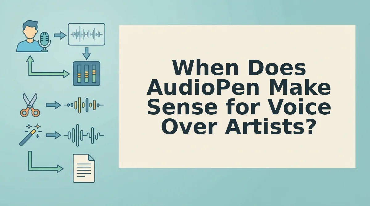 When Does AudioPen Make Sense for Voice Over Artists?