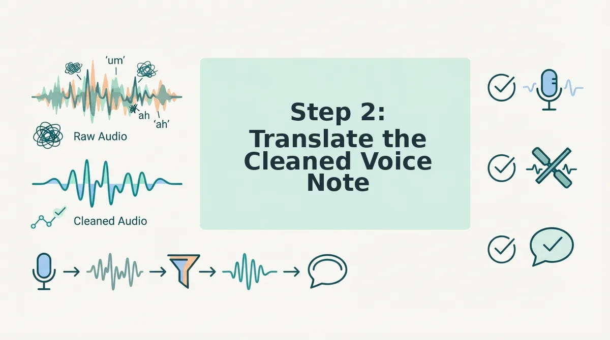 Step 2: Translate the Cleaned Voice Note