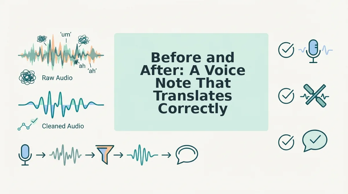 Before and After: A Voice Note That Translates Correctly