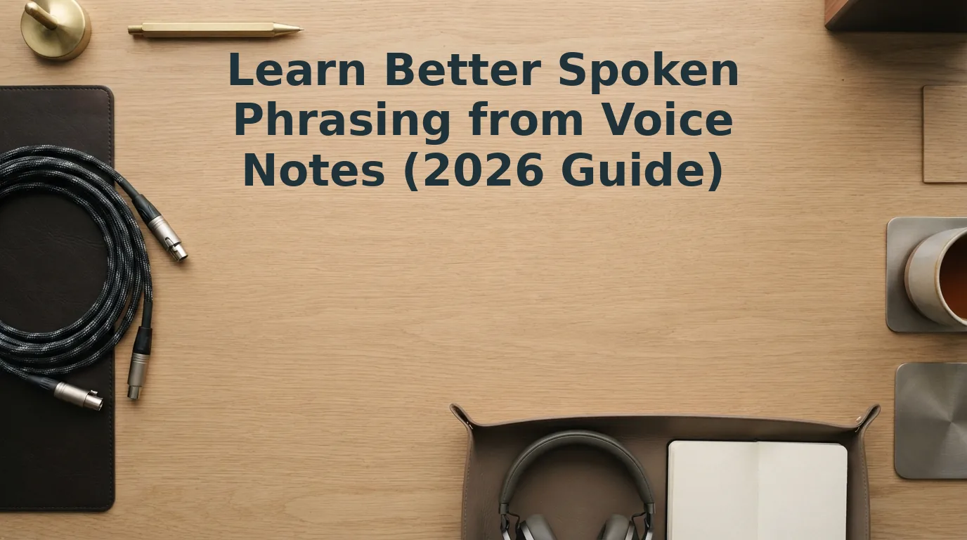 Learn Better Spoken Phrasing from Voice Notes Over Time