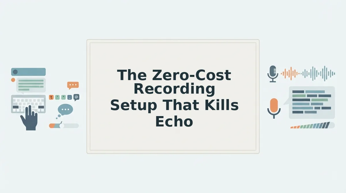 The Zero-Cost Recording Setup That Kills Echo