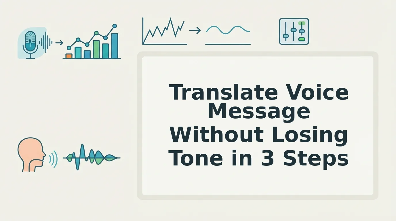 How to translate a voice message without losing tone