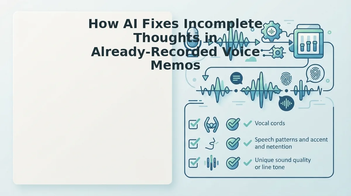 How AI Fixes Incomplete Thoughts in Already-Recorded Voice Memos