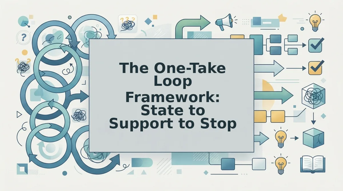 The One-Take Loop Framework: State to Support to Stop