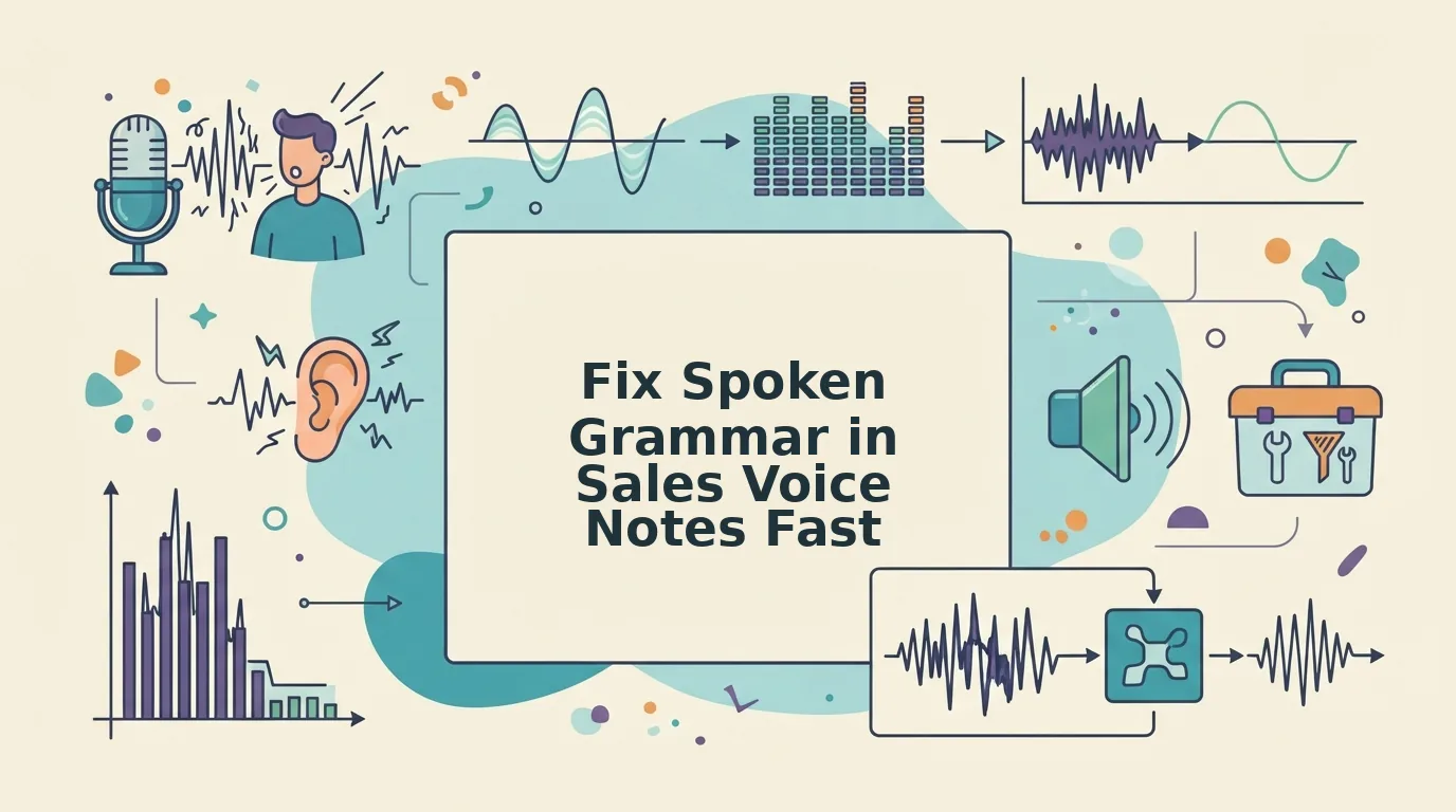 How to fix spoken grammar in a sales voice note