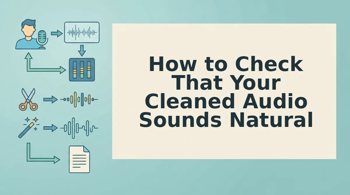 How to Check That Your Cleaned Audio Sounds Natural