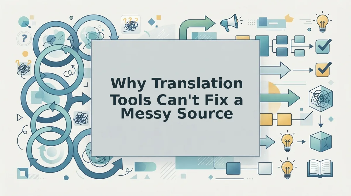Why Translation Tools Can't Fix a Messy Source