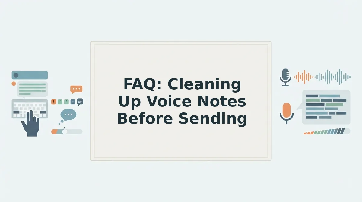 FAQ: Cleaning Up Voice Notes Before Sending