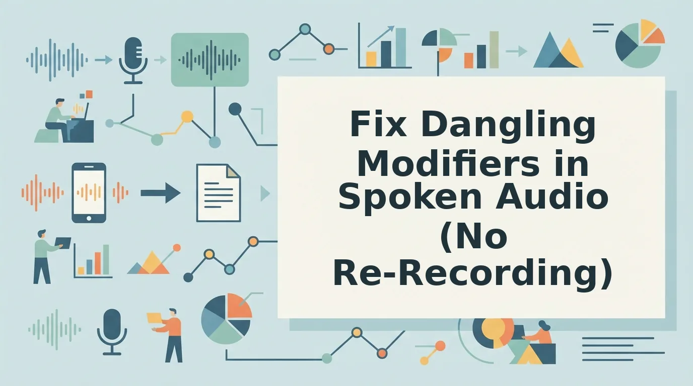 How to Fix Dangling Modifiers in Spoken Audio