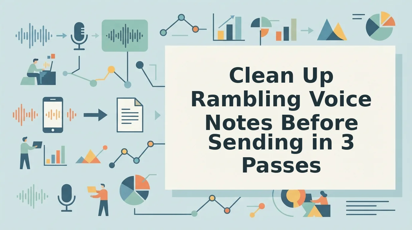How to clean up rambling voice notes before sending