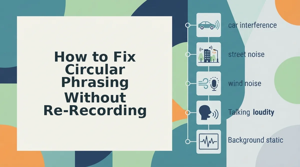 How to Fix Circular Phrasing Without Re-Recording