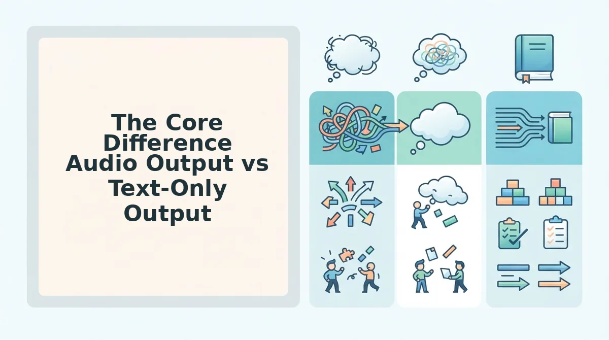 The Core Difference Audio Output vs Text-Only Output