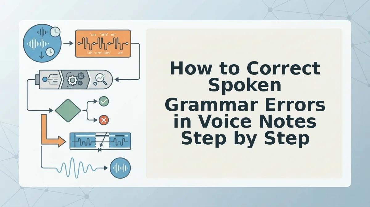 How to Correct Spoken Grammar Errors in Voice Notes Step by Step