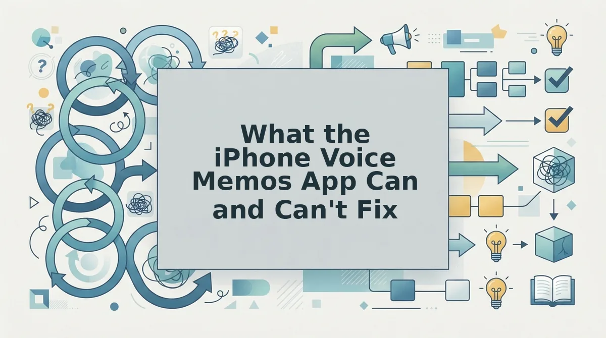 What the iPhone Voice Memos App Can and Can't Fix
