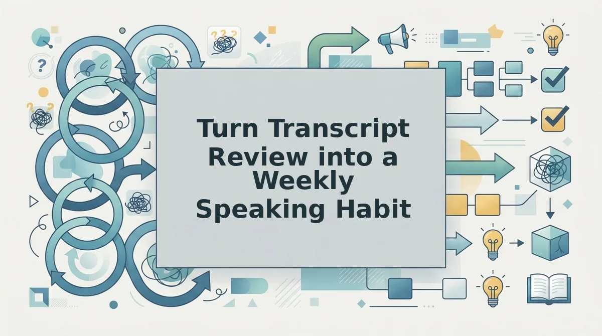 Turn Transcript Review into a Weekly Speaking Habit