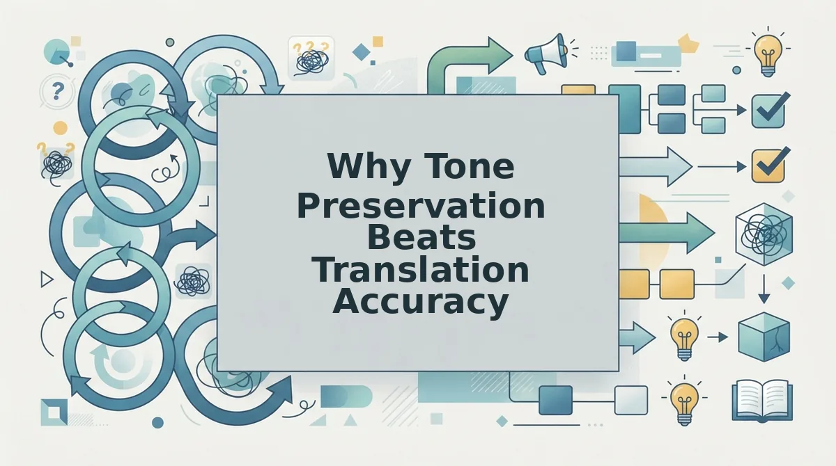 Why Tone Preservation Beats Translation Accuracy