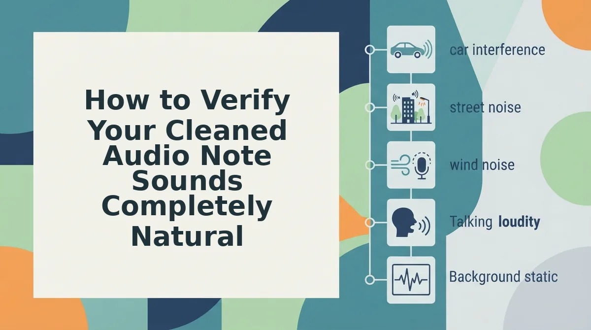 How to Verify Your Cleaned Audio Note Sounds Completely Natural