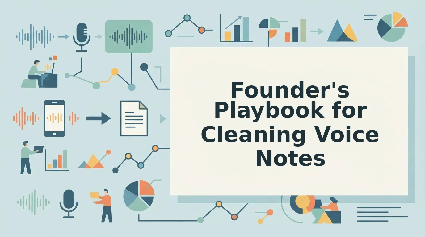 A Playbook for Cleaning Founder Voice Notes Before Sharing