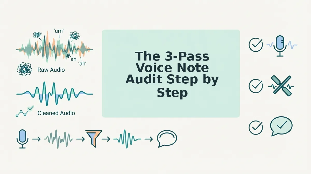 The 3-Pass Voice Note Audit Step by Step