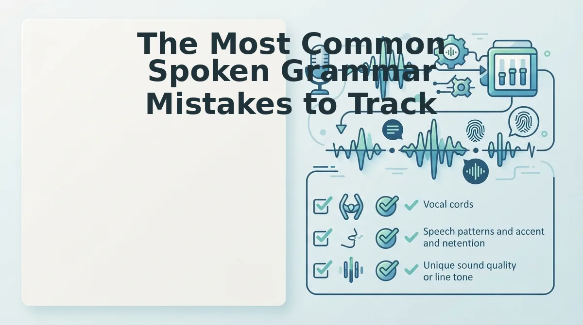 The Most Common Spoken Grammar Mistakes to Track