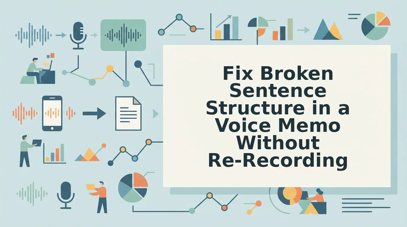 How to Fix Broken Sentence Structure in a Voice Memo