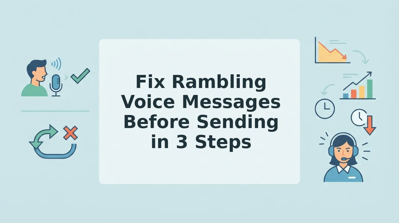 How to Fix Rambling Voice Messages Before Sending