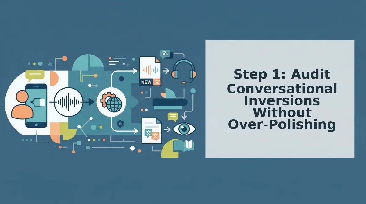 Step 1: Audit Conversational Inversions Without Over-Polishing
