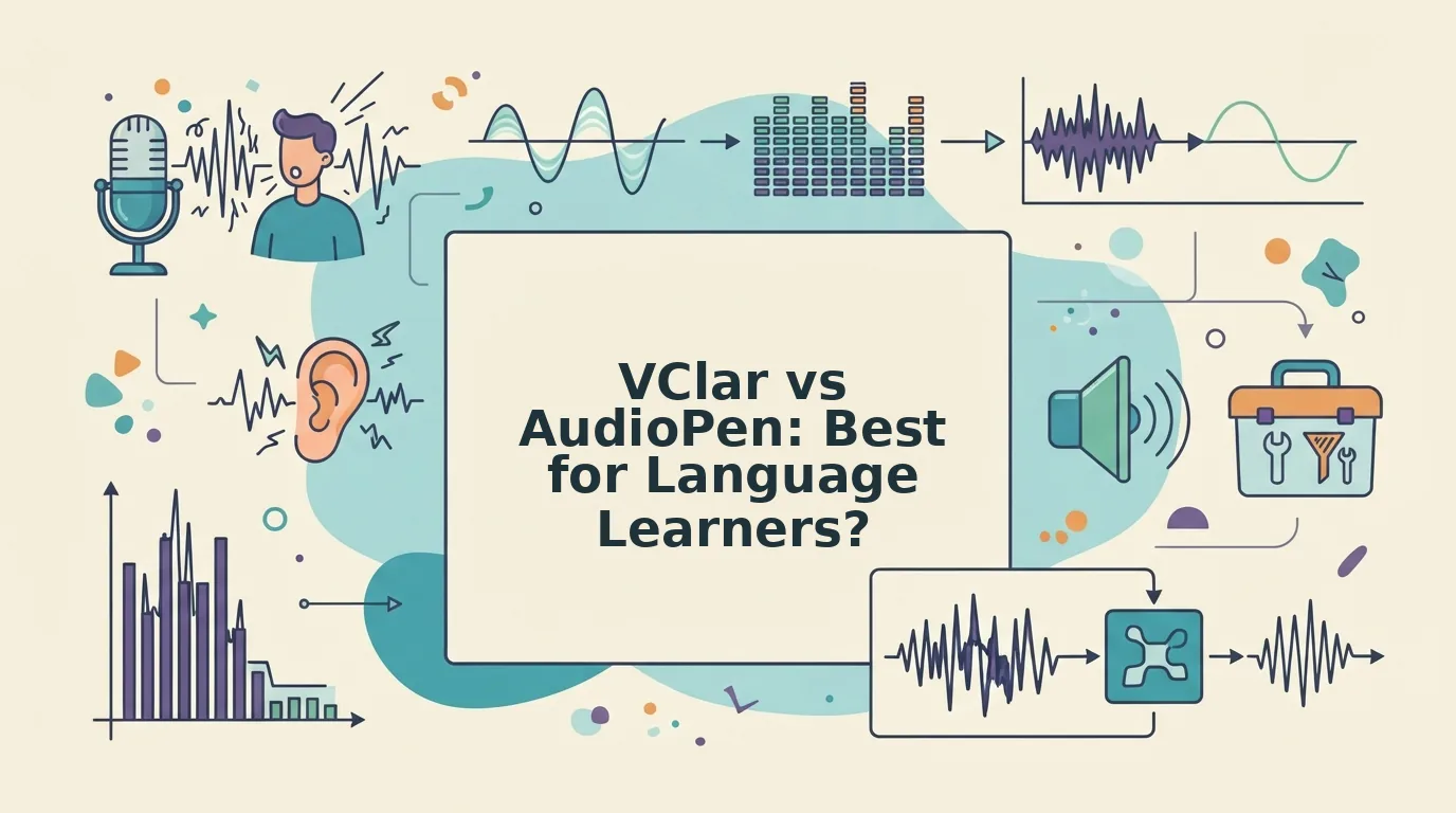 VClar vs AudioPen for Language Learners Practicing Speech