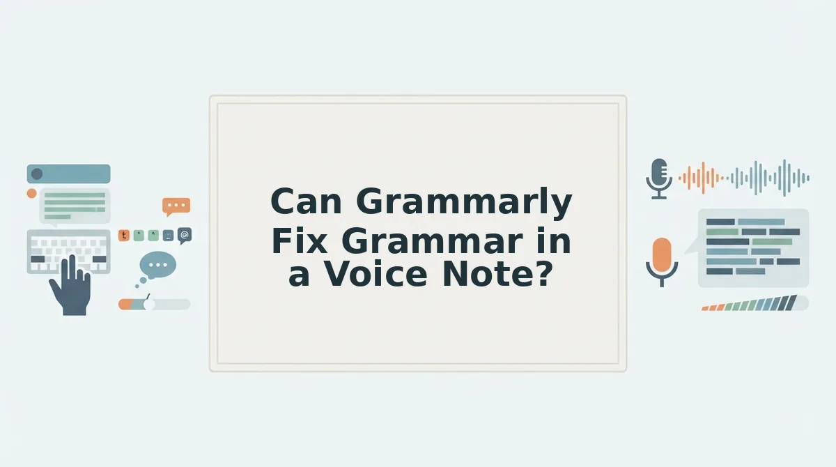 Can Grammarly Fix Grammar in a Voice Note?