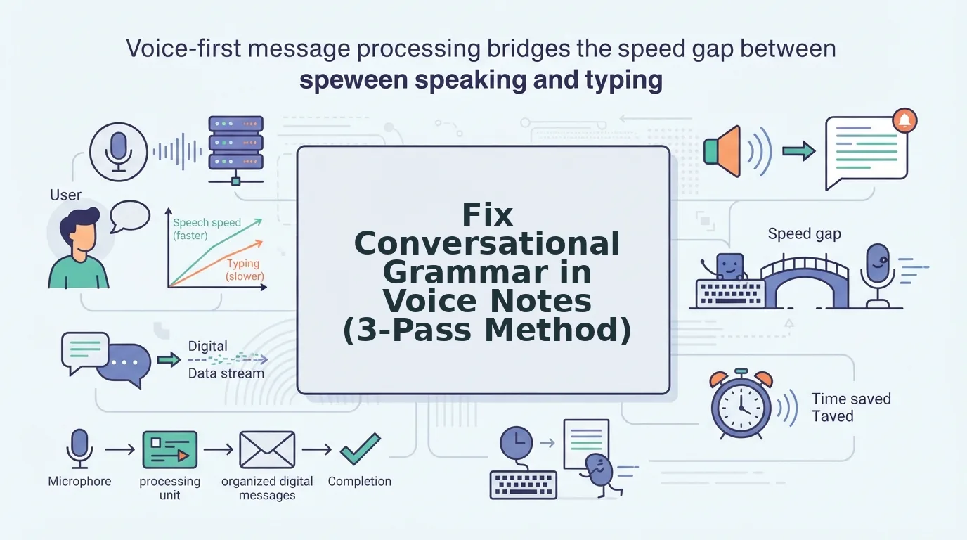Fix Conversational Grammar in Voice Notes for Clear Updates
