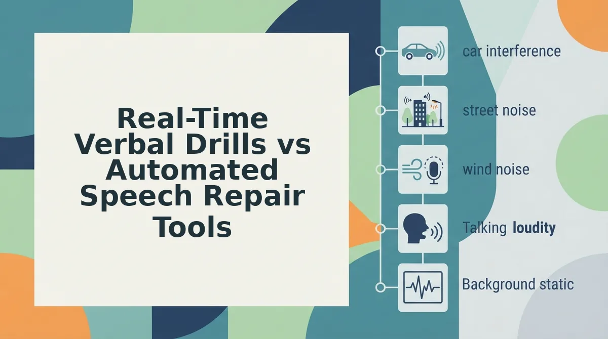 Real-Time Verbal Drills vs Automated Speech Repair Tools