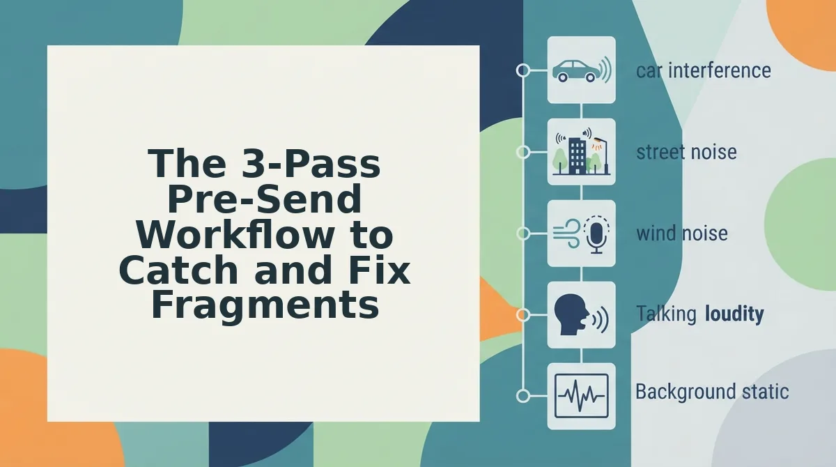 The 3-Pass Pre-Send Workflow to Catch and Fix Fragments