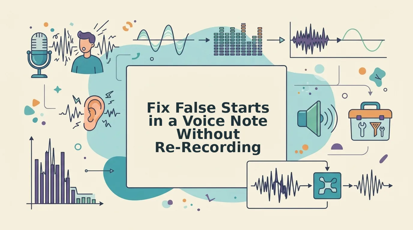 How to Fix False Starts in a Voice Note