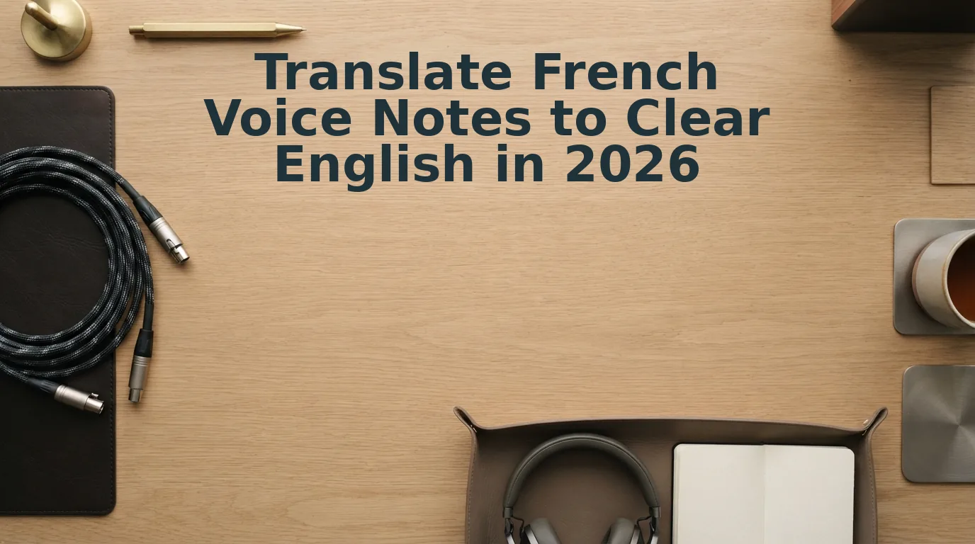 How to Translate French Voice Notes to Clear English