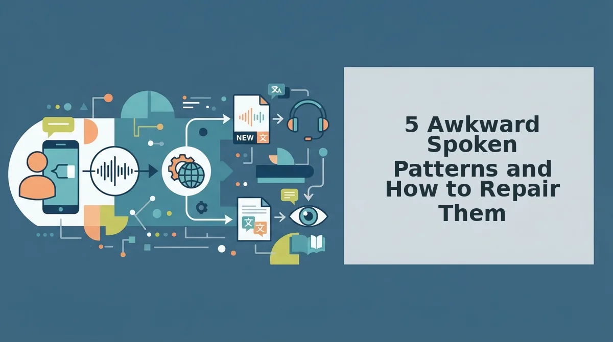 5 Awkward Spoken Patterns and How to Repair Them
