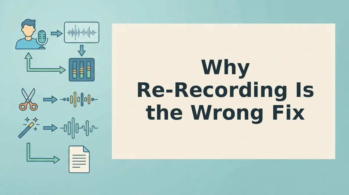 Why Re-Recording Is the Wrong Fix