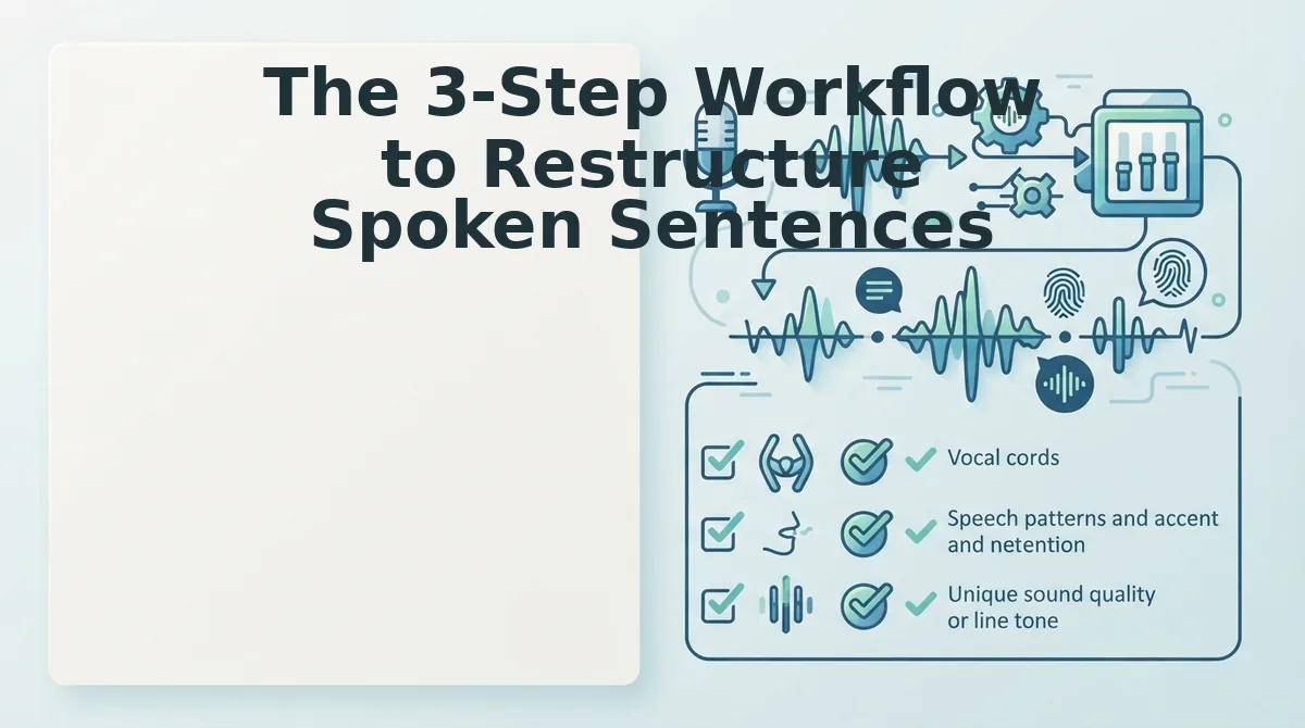 The 3-Step Workflow to Restructure Spoken Sentences