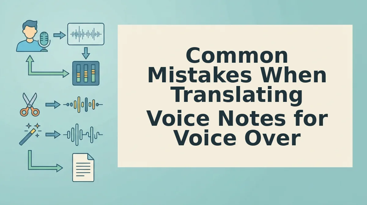 Common Mistakes When Translating Voice Notes for Voice Over