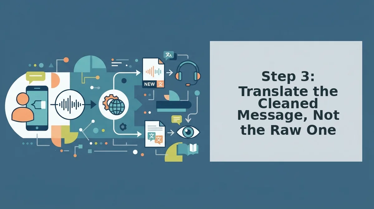 Step 3: Translate the Cleaned Message, Not the Raw One