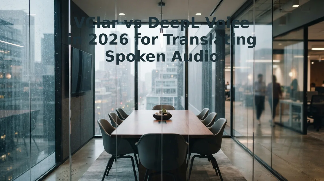 VClar vs DeepL Voice for Translating Spoken Audio
