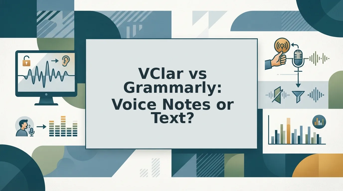 VClar vs Grammarly for Spoken Voice Notes and Audio Accuracy