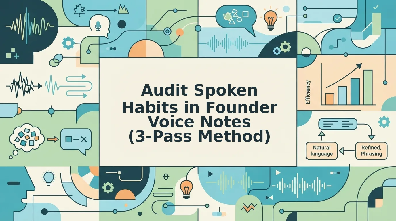 Audit Spoken Habits in Founder Voice Notes Easily