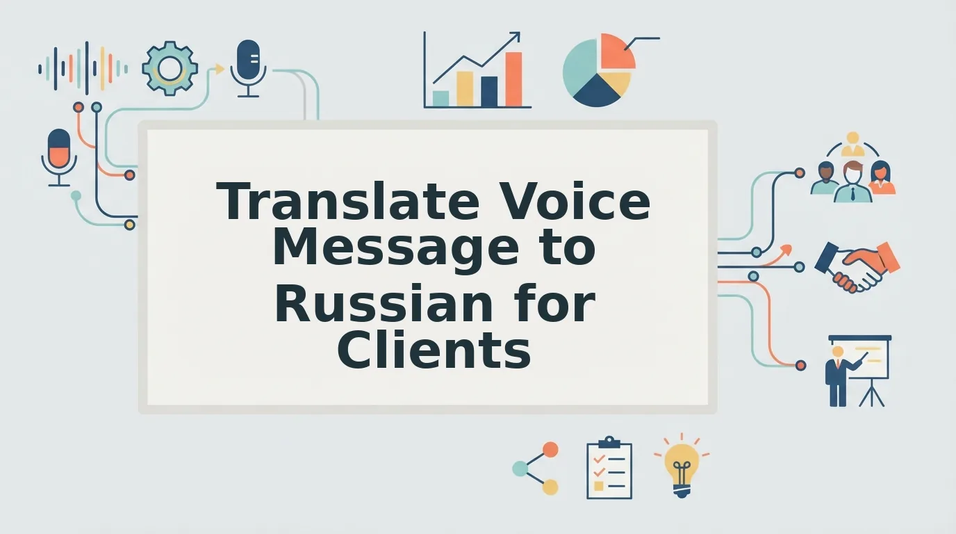How to Translate a Voice Message to Russian for Clients