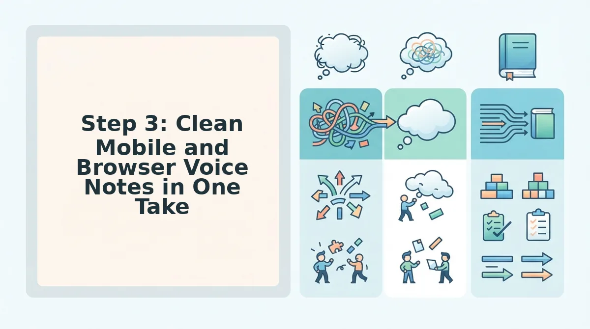 Step 3: Clean Mobile and Browser Voice Notes in One Take