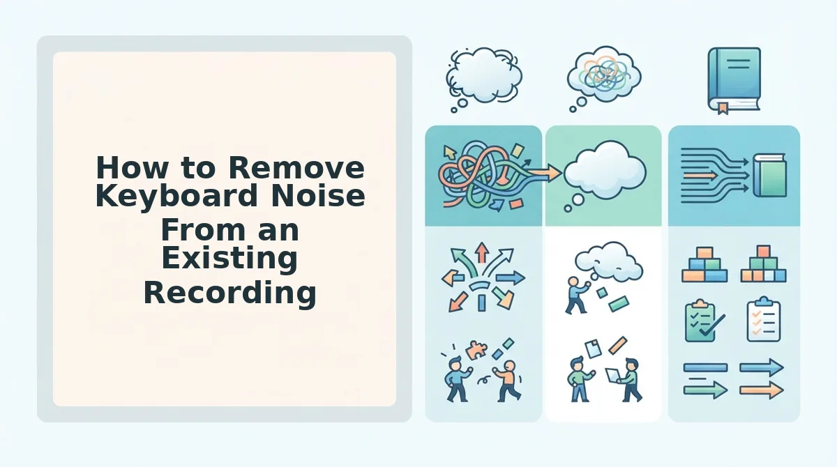 How to Remove Keyboard Noise From an Existing Recording