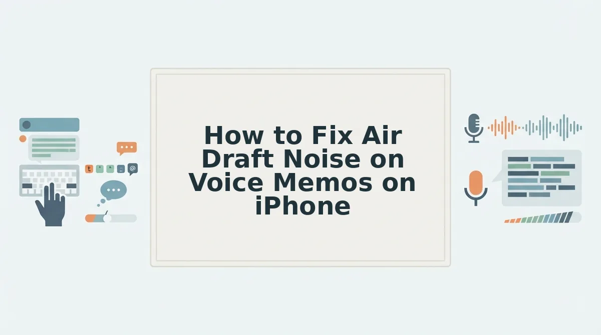 How to Fix Air Draft Noise on Voice Memos on iPhone